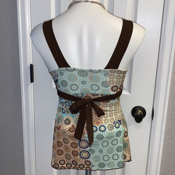 Tempted Sleeveless Tie-Back Top. Sz. S - Picture 3 of 9